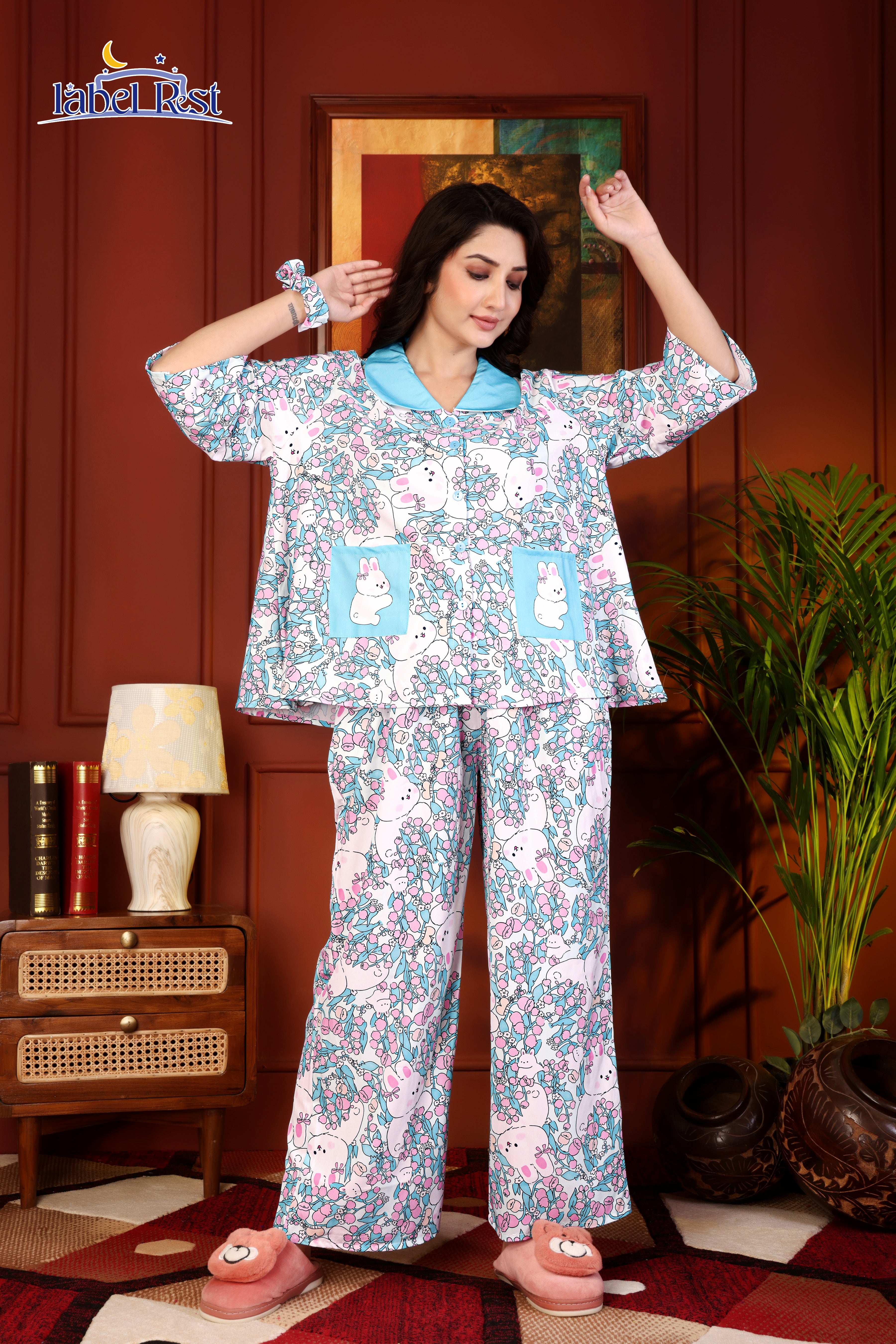 Blue Bunny  Nightwear Set