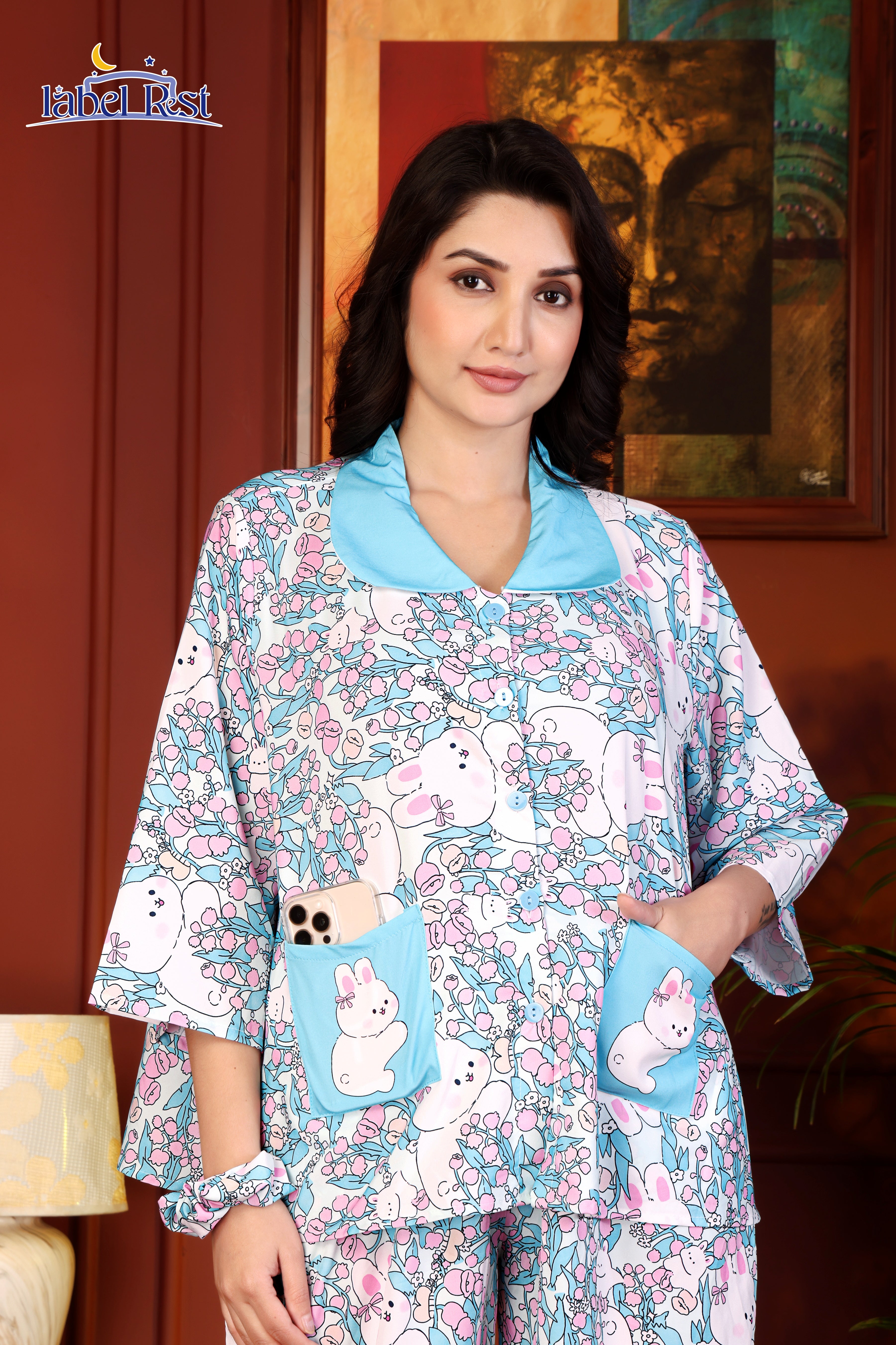 Blue Bunny  Nightwear Set