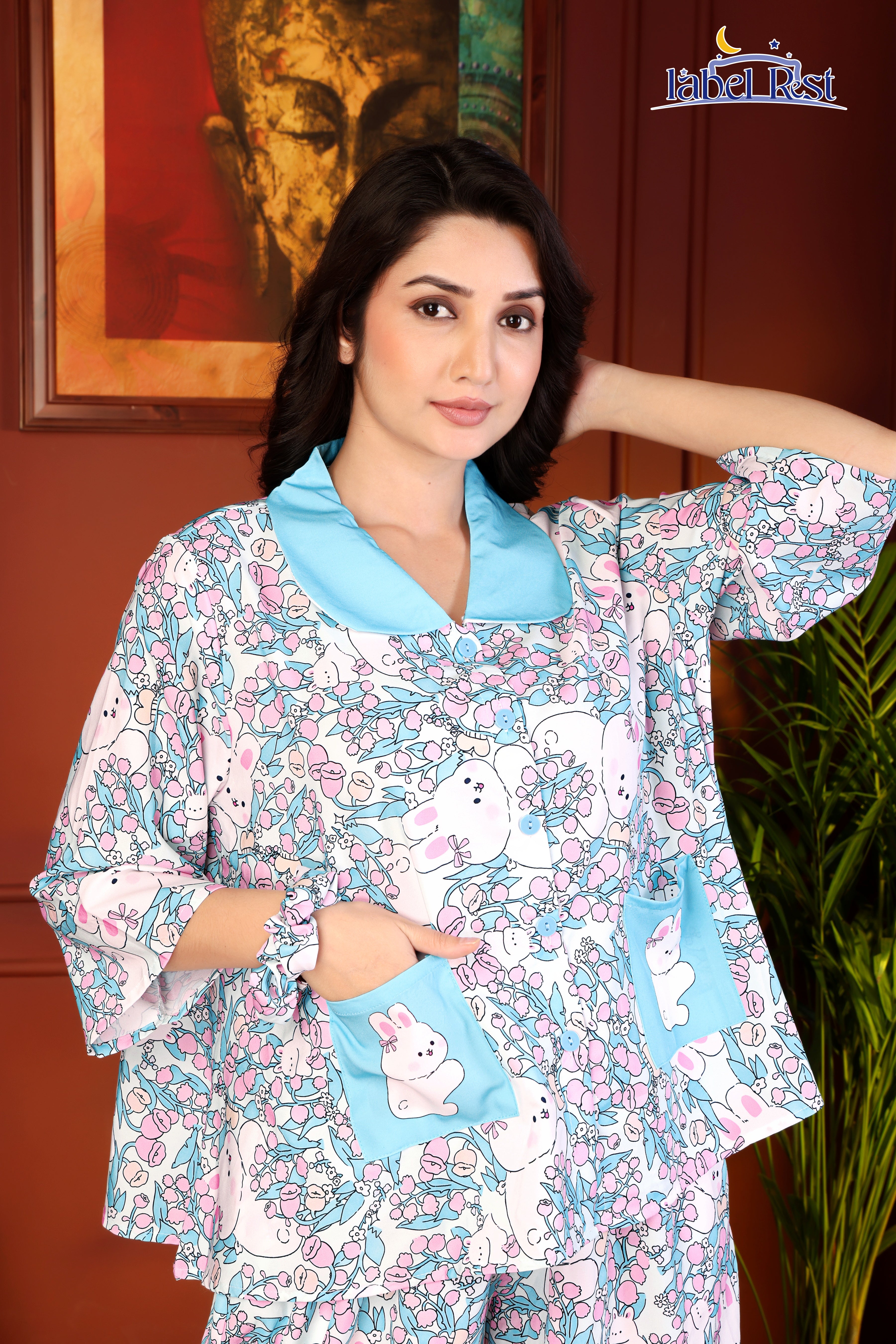 Blue Bunny  Nightwear Set