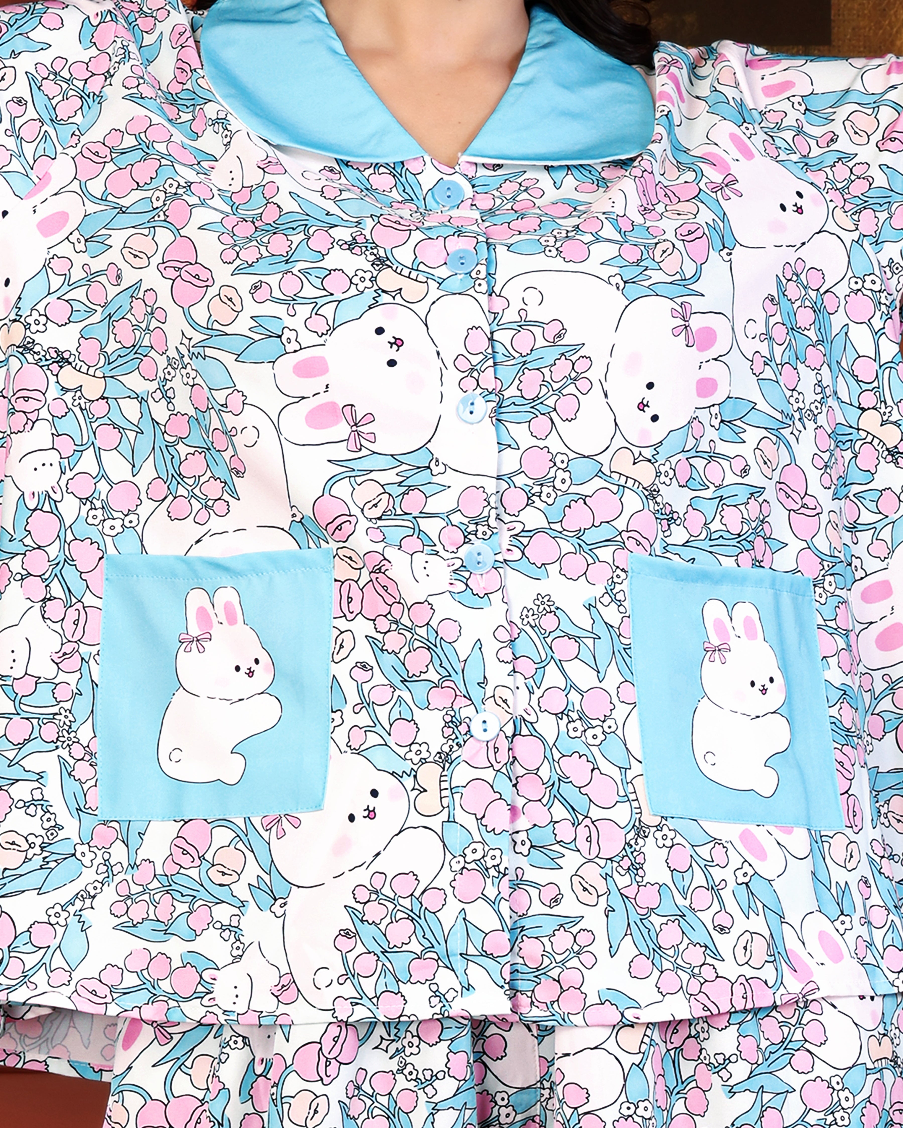 Blue Bunny  Nightwear Set