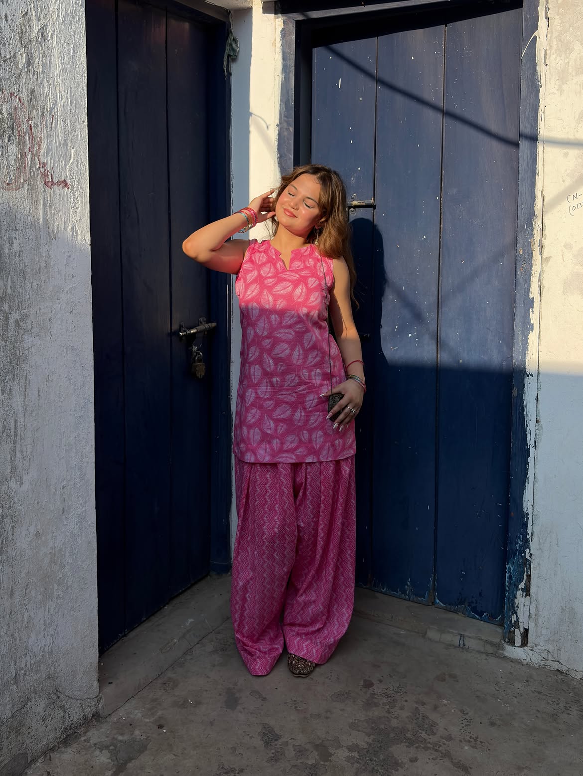 🌸 Aarika Pink Kurta Patyala Set ✨