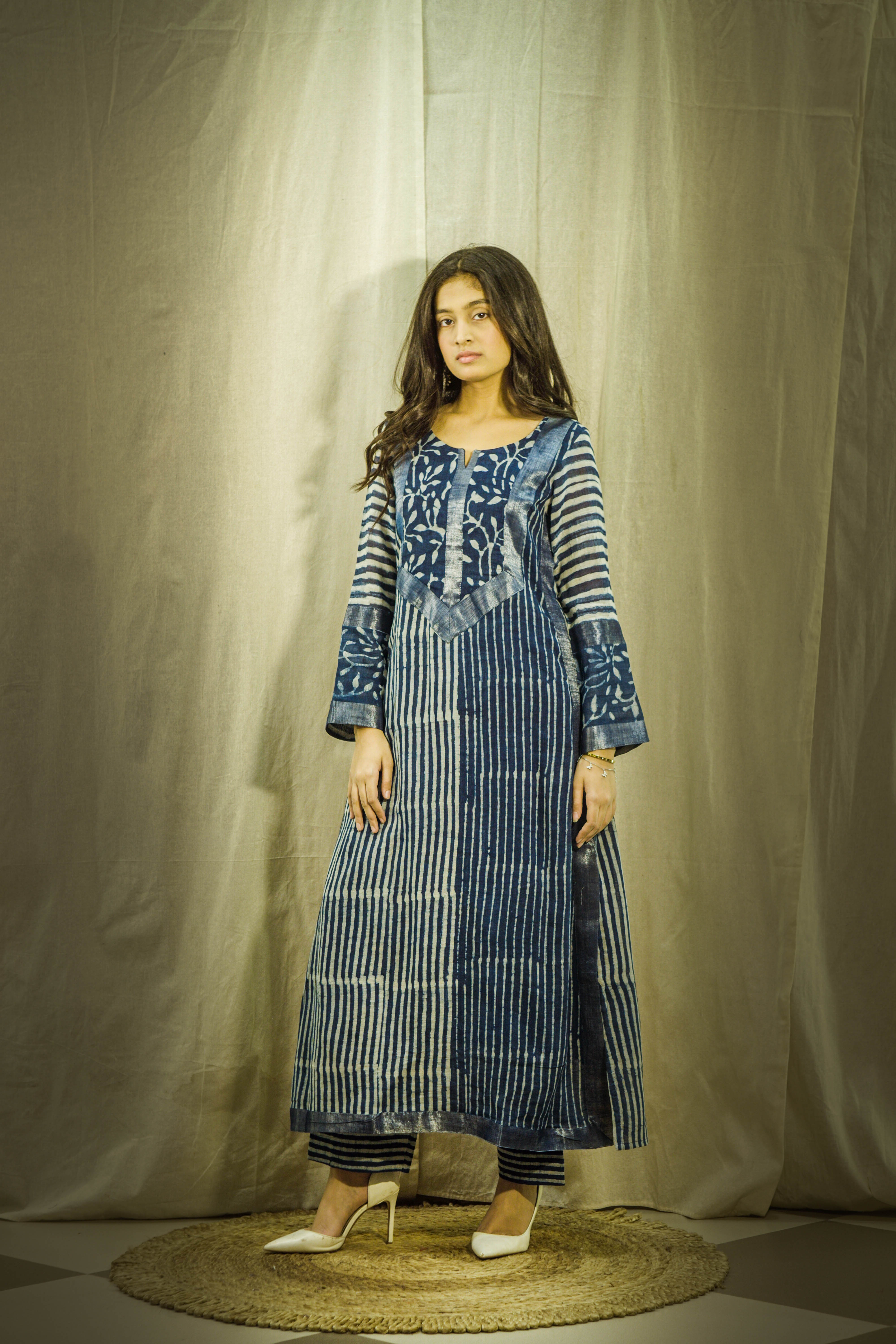 Noor Indigo Kurta Set