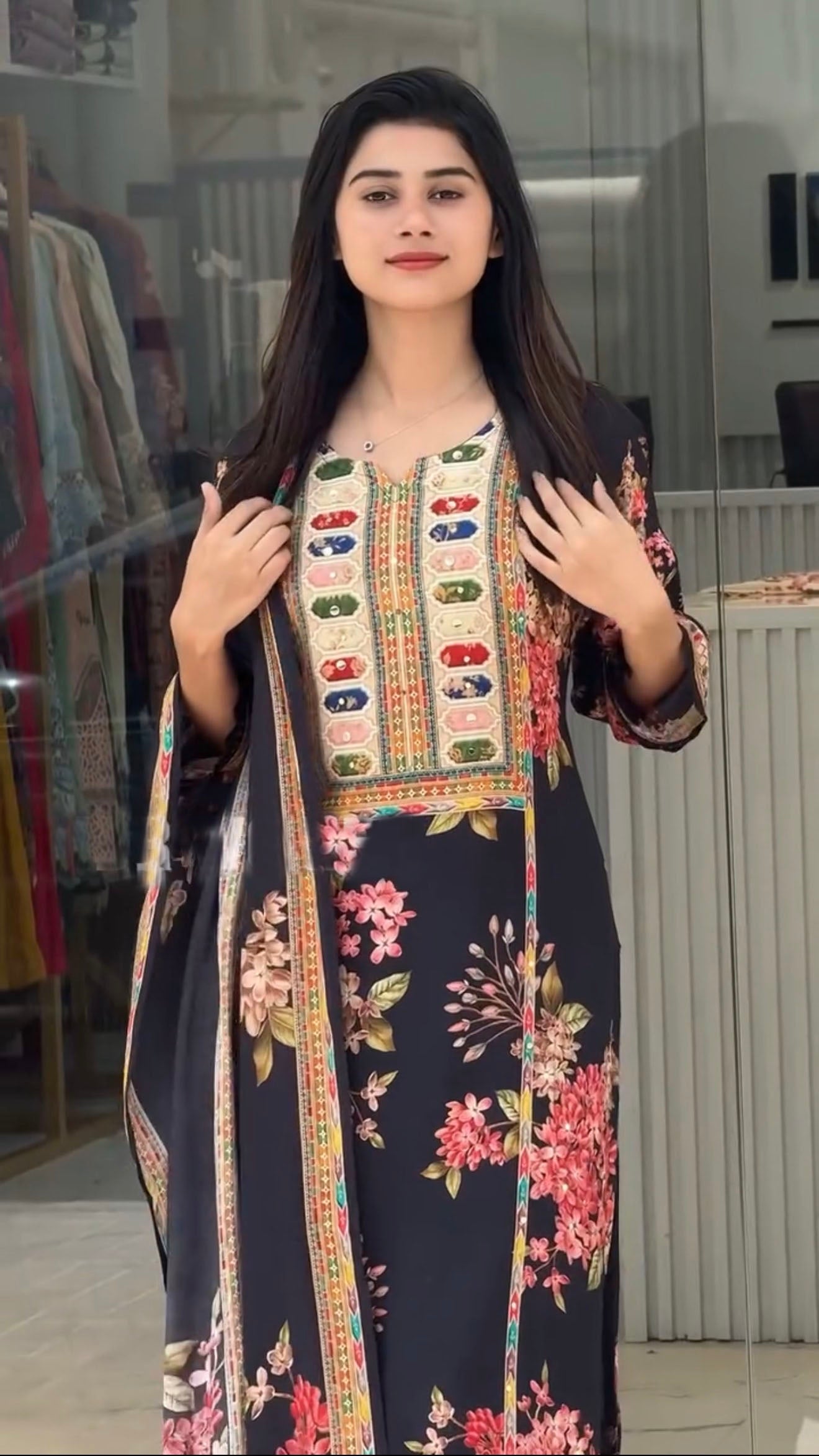 Afsana floral Classic Suit