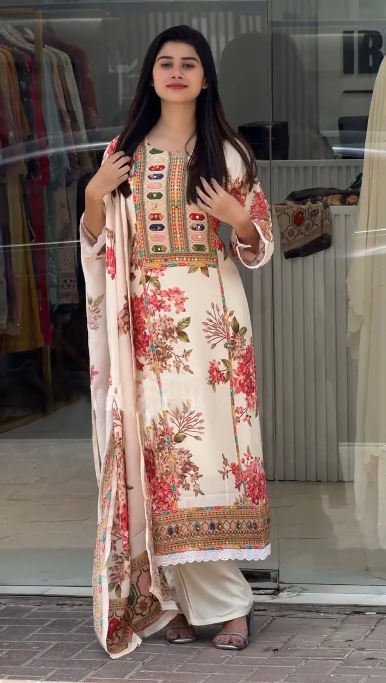 Afsana floral Classic Suit