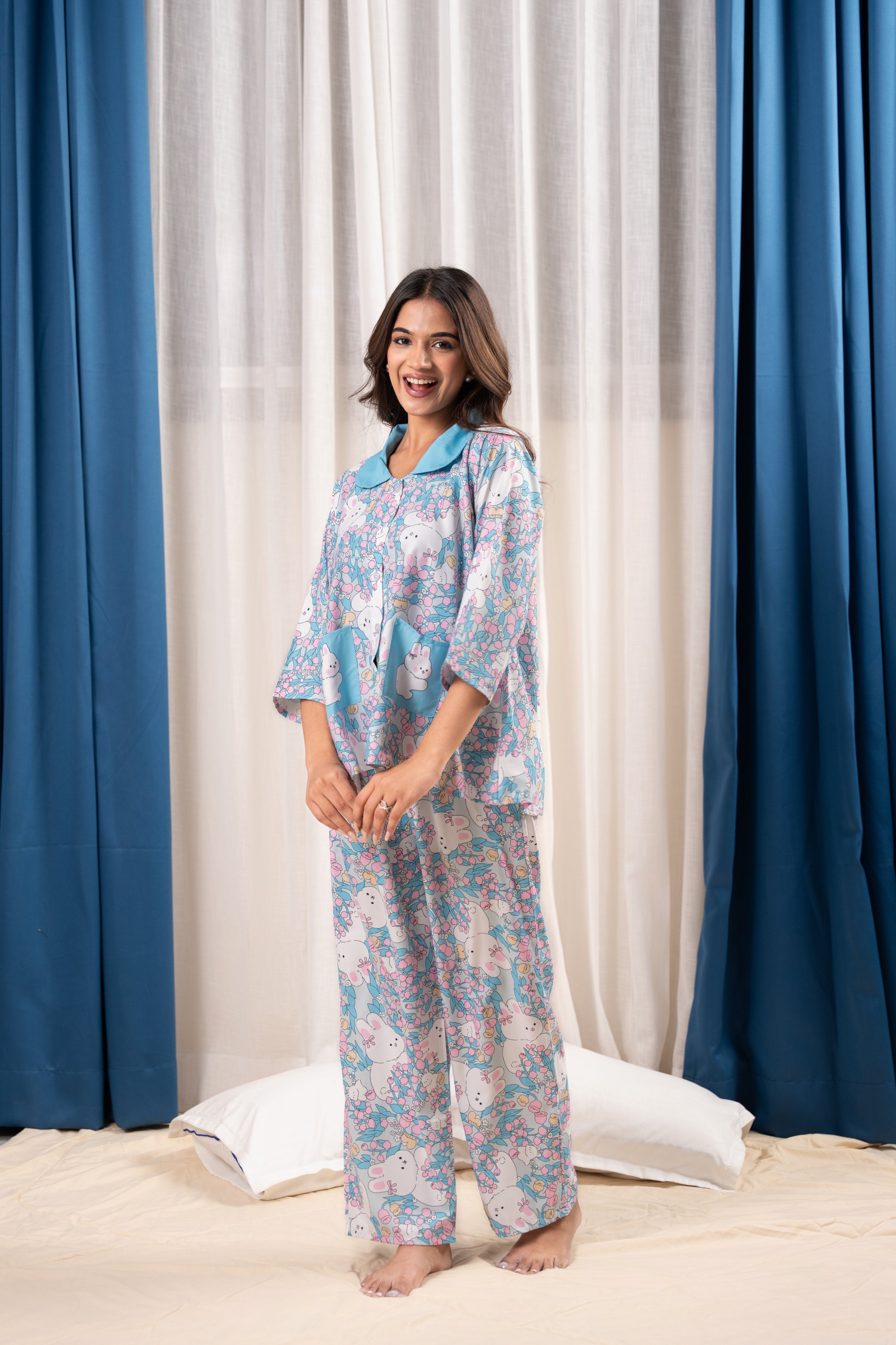 Blue Bunny  Nightwear Set