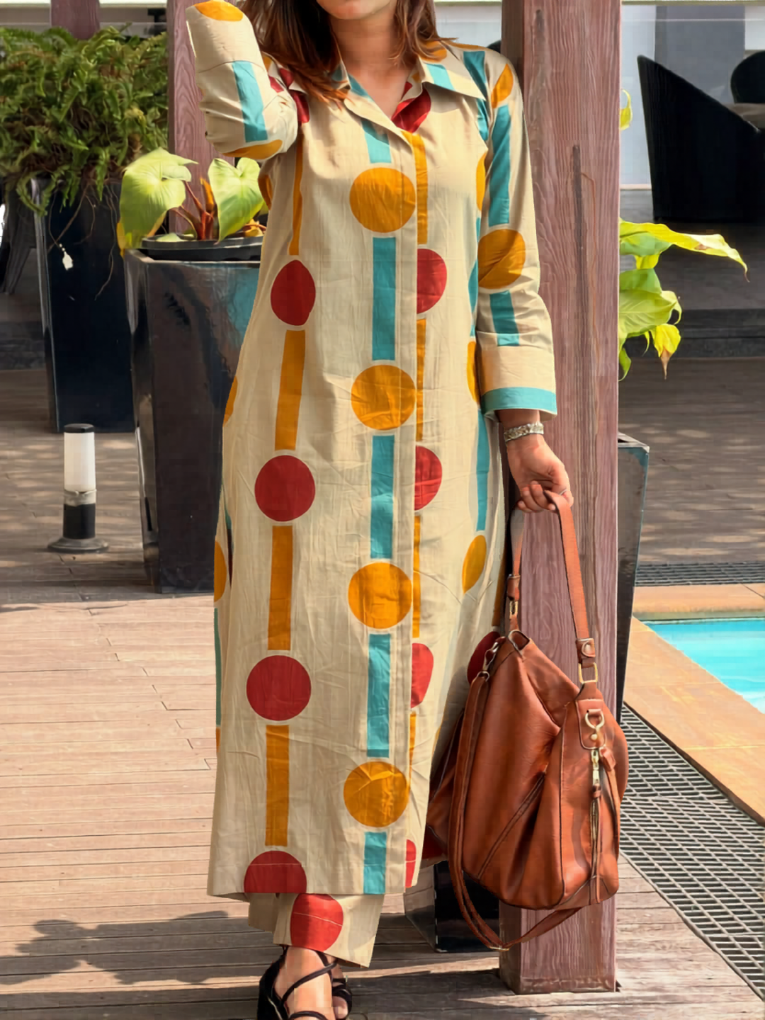 Retro Circle Kurta