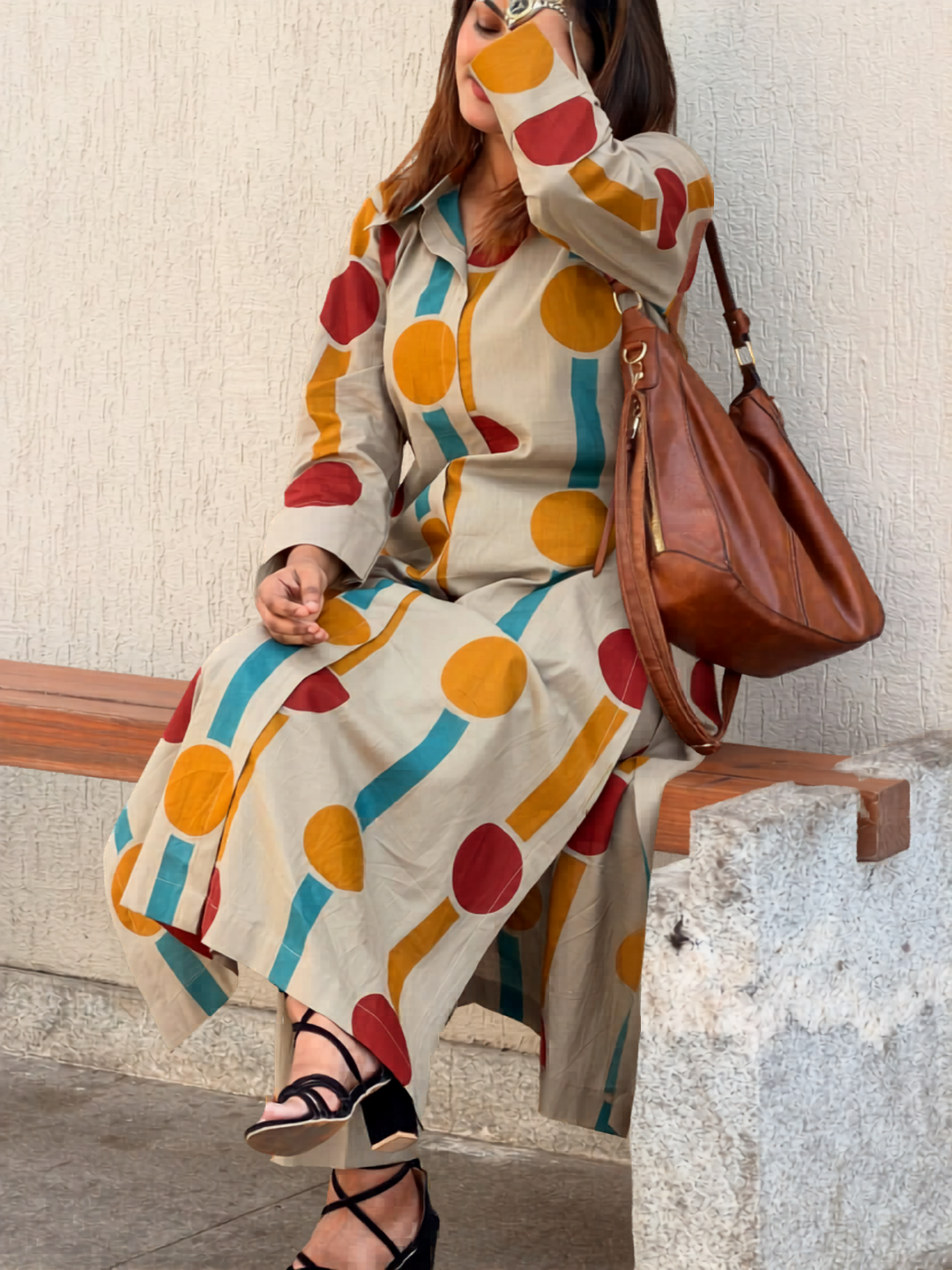 Retro Circle Kurta