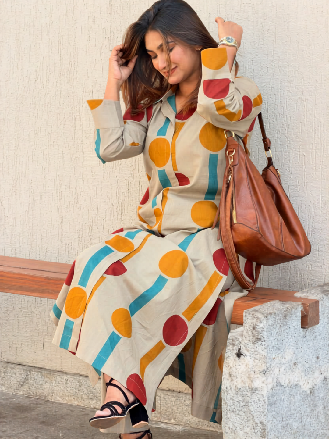 Retro Circle Kurta