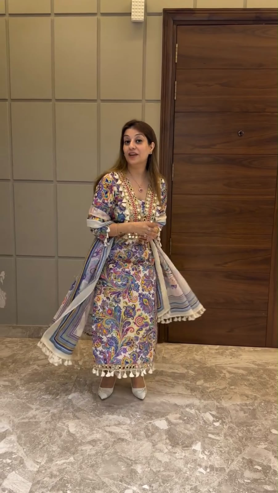 🌿 Elara Printed Kurta Set