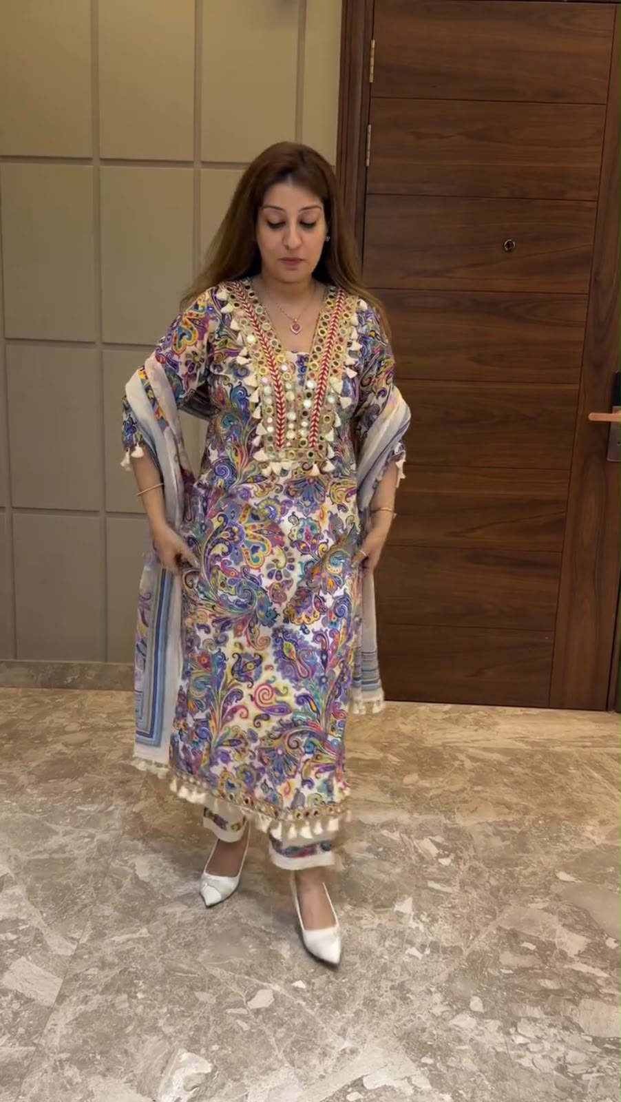 🌿 Elara Printed Kurta Set